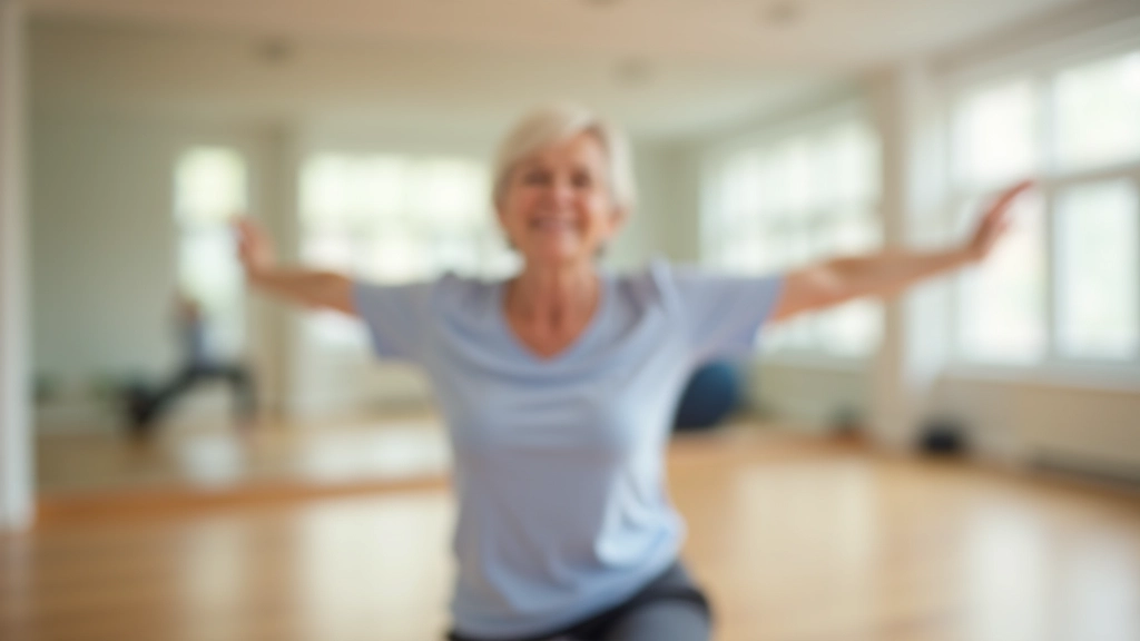 Instructor demonstrating balance exercise technique